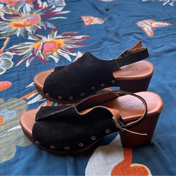 CORDANI Winnie black suede peep toe heel - Size 39/US 9 - Picture 3 of 8